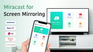 Miracast App Screen Casting and Screen Mirroring to Smart TV  Miracast for Screen Mirroring [upl. by Irat]