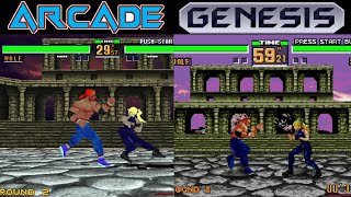 All Arcade Vs Sega Genesis Games Compared Side By Side [upl. by Kotto]