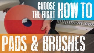 Floor Scrubbers  How to Choose the Right Pads and Brushes [upl. by Hamas291]