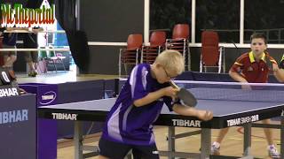 Table Tennis EuroMiniChamps 2017  Daniel Berzosa Vs Felix Lebrun [upl. by Rettuc]