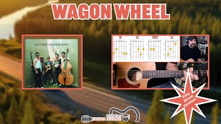 Wagon Wheel Guitar Lesson  EASY Strummy Version [upl. by Octavus]