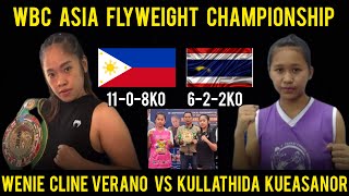 Full fight  Wenie Cline Verano vs Thai Boxer Kullathida Kueasanor WBC Asia Champion Next Pacquiao [upl. by Naanac]