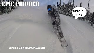 EPIC Powder on Opening Day at Whistler Blackcomb ❄️🏔️ [upl. by Esiralc525]