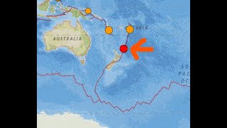 60 Earthquake south of the Kermadec Islands Monday 1072024 [upl. by Kcirnek]