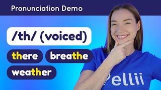 Pronouncing th voiced – English Pronunciation Lesson Part 1 [upl. by Kehoe]