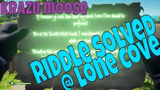 Sea of Thieves Picaroon Palms Treasure and Riddle Solved  Lone Cove [upl. by Naeerb]