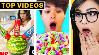 Testing TikTok Food Hacks Do They Really Work  SSSniperWolf [upl. by Schroth995]