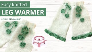 How to knit Leg Warmers for beginners in a Sentro 40 knitting machine [upl. by Tristis412]