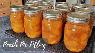 Canning Peach Pie Filling [upl. by Eisor]