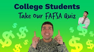 College Students Take our FAFSA Quiz 💸🤔💰 [upl. by Balcke997]