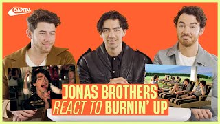 Jonas Brothers react to their iconic Burnin Up music video  Capital [upl. by Longo]