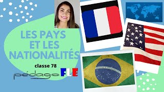 🌎Los Paises y NACIONALIDADES en FRANCES  Clase 5 [upl. by Eaned]