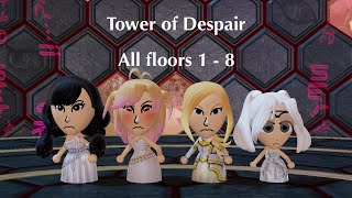 Tower of Despair All floors 1  8 Team of Princesses  Miitopia Nintendo Switch [upl. by Arabeila]