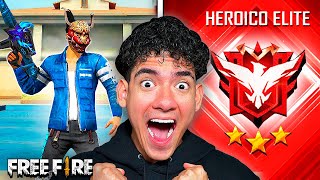 TheDonato LLEGA A RANGO HEROICO ELITE POR PRIMERA VEZ EN FREE FIRE Y SE SORPRENDE [upl. by Nybbor]