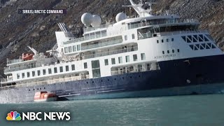 Cruise ship stuck in Greenland with over 200 passengers and crew onboard [upl. by Aivul]