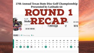 2022 DGPT Texas State Championship  Round One Recap [upl. by Itsyrc]