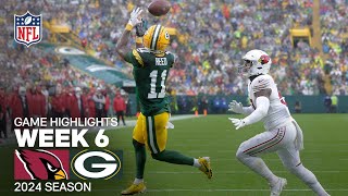 Arizona Cardinals vs Green Bay Packers Game Highlights  NFL 2024 Season Week 6 [upl. by Katzman]