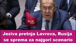 Jeziva pretnja Lavrova Rusija se sprema za najgori scenario [upl. by Annalee360]