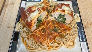 Spinach amp Cheese Chicken Rollups w Whole Grain Pasta Diabetic Friendly [upl. by Yracaz]