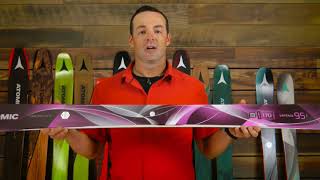 Atomic Vantage 95 C Skis  Womens 2018 Review [upl. by Yssirc]