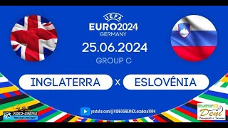 INGLATERRA X ESLOVÊNIA  EUROCOPA 2024  GRUPO C  3a RODADA  AO VIVO Simulação no EA FC 24 [upl. by Ytak]