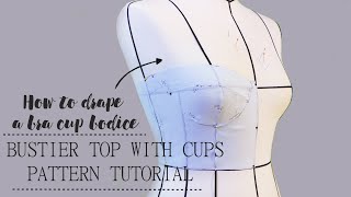 How To Drape A BUSTIER TOP WITH CUPS [upl. by Htebilil]