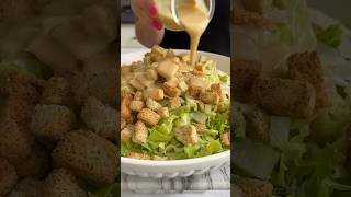 This Caesar salad has a secret ingredient salad caesarsalad fooddolls [upl. by Airahs]