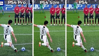 FIFA 19  PS4 Pro VS PS4 Slim VS PS4  4K Graphics Comparison [upl. by Silenay]