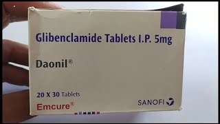 Daonil Tablet  Glibenclamide Tablets IP 5mg  Daonil Tablet Uses Side effects Benefit Dosage Review [upl. by Nennahs]