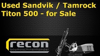 Used Sandvik Tamrock Titon 500 FOR SALE  Blasthole Drill Rig  Used Sandvik DTH  Titon 500 [upl. by Eessej]