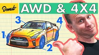 AWD VS 4x4  How it Works  Donut Media [upl. by Atteyek]