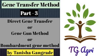 Direct gene transfer method  Particle gun method  gene gun method of Gene transfer  Bombardment [upl. by Eiclek952]