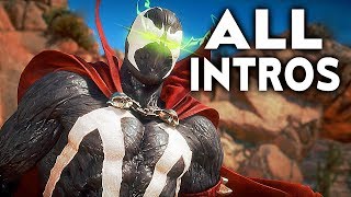 MORTAL KOMBAT 11 Spawn All Intros Dialogue Character Banter MK11 [upl. by Phillie913]