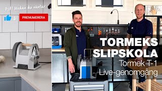 Genomgång av Tormek T1 Kitchen Knife Sharpener  Tormek live special [upl. by Oicnerual278]