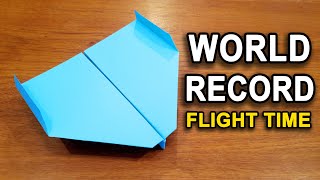 How To Make The WORLD RECORD PAPER AIRPLANE [upl. by Nored]