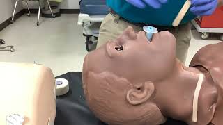 Oropharyngeal airway insertion [upl. by Brainard]