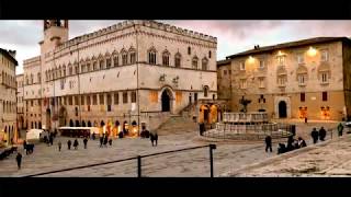 Perugia in timelapse  4K Ultra HD [upl. by Guendolen]