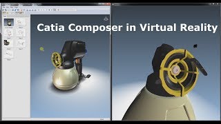 Catia Composer in Virtual Reality with the moreViz VR Bridge Software by more3D [upl. by Bob694]