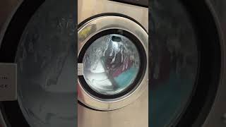 Wascomat Giant W184 Washing Machine 2nd Spin With Water Sudslock [upl. by Targett]