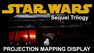 Star Wars Sequel Trilogy House Projection Mapping Live Display [upl. by Eatnom851]