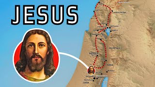 The Entire Life of Jesus on a Map [upl. by Nayhr]