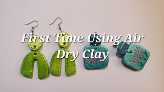 Air Dry Clay Earrings [upl. by Fin]