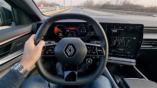 Renault Espace 12 ETech Full Hybrid  consumption on 130 kmh Rimac Nevera flyby [upl. by Rauscher]