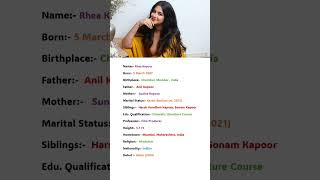 Indian Film Producer Rhea Kapoor Biography shortvideo shorts trending viralvideo trendingshorts [upl. by Mancino]