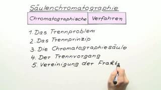 Säulenchromatographie  Chemie  Analytische Chemie [upl. by Ael]