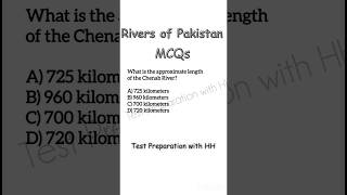 Rivers of Pakistan Mcqs  important GK mcqs  Pakistan studies mcqsgeographygk fpscjobsppscnts [upl. by Annayi10]