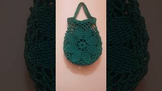 Crochet flower bagcrochet crochetflowerbag crochettutorial [upl. by Ielirol]