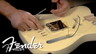 How to Install a Telecaster Bridge  Fender [upl. by Naoma]