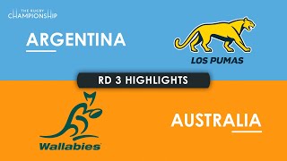 HIGHLIGHTS  ARGENTINA v AUSTRALIA  The Rugby Championship 2024 [upl. by Sida814]