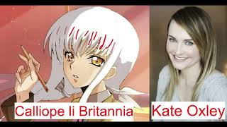 Calliope li Britannias English and Japanese Dub voice reveal [upl. by Disraeli]